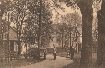 Dresden Wilschdorf Berggasse Recreation Home ''Glasewalds Ruhe'' Black Postcard 1909