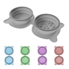 Dog Bowls Pet Collapsible Slow Feeder Outdoor, Dog Travel Bowls Portable Fold...
