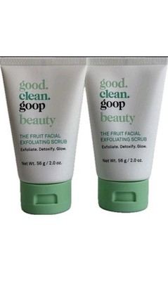 2 PK Goop Beauty The Fruit Facial Exfoliating Scrub 56 g/ 2.0 oz (New in Box)
