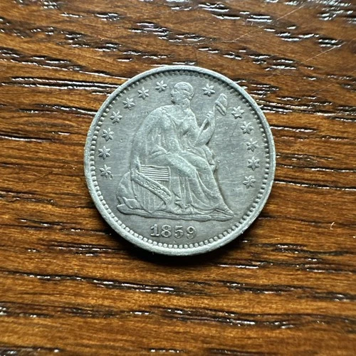 1859 O Seated Liberty Half Dime- New Orleans, VG/Fine Details