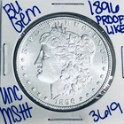 1896 BU UNCIRCULATED MORGAN SILVER DOLLAR AUTHENTIC U.S. MINT FREE SHIPPING 3619