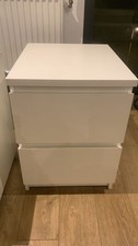 IKEA MALM Bedside Table – White – SET OF TWO