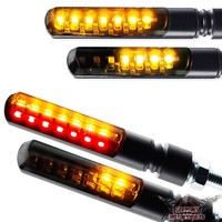 LED Lauflicht Laufeffekt Blinker + RüCklicht Blinker Sequentiell Blade Schwarz