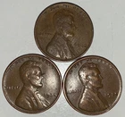 1935 P Lincoln Wheat Penny One Cent Coins Lot of 3
