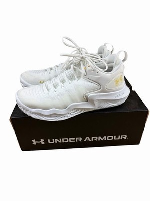 Under Armour Flow Ace Low Volleyball Shoe Womens 10.5 Indoor Court White 3027084