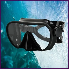 Scuba Diving Snorkeling Frameless Mask Perfect Seal Silicone Skirt Panoramic