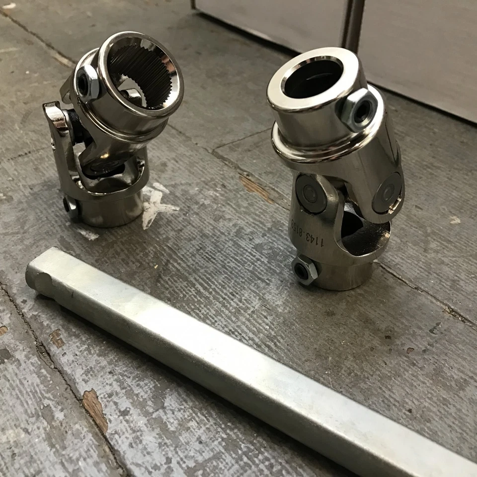 福特 Triangle + 1 英寸 - 48 U 型接头 + 36 英寸 x 3/4 英寸 DD 转向轴 Rag 消除器套件 — 第 4/4 张图片