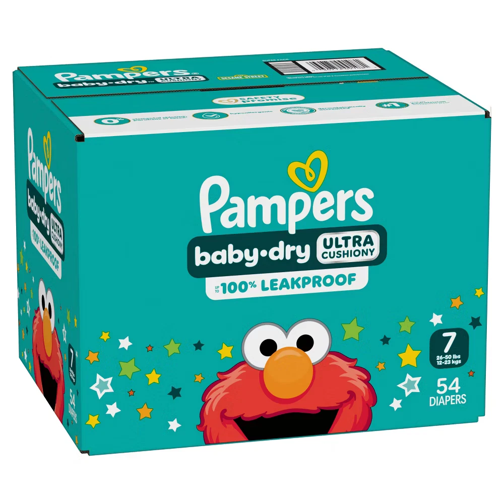 4 boxes of Pampers Baby Dry, size 7, $199.99 for all four- FREE SHIPPING!
