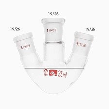 3 Necks Round Bottom Evaporating Flask 25ml 19#-19#-19# Boiling Flasks