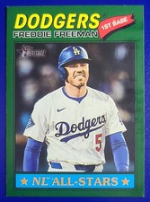 2025 Topps Heritage - Freddie Freeman NL All-Stars #350 Dodgers Dark Green Inser