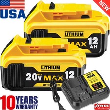 Pack Lithium Ion Battery For DeWalt 20V 20 Volt Max 8.0AH DCB205 DCB206/Charger