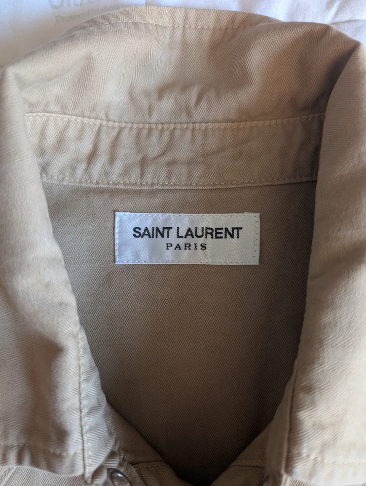 Camisa estilo occidental Saint Laurent para hombre talla japonesa L se ajusta como M, leer descripción Foto 2 de 4