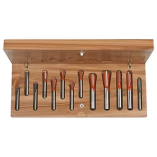 CMT Orange Tool 800.519.11 13-PIECE DOVETAIL & STRAIGHT ROUTER BIT SET