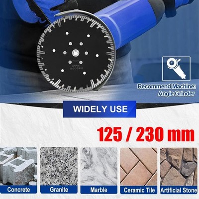 Diamant-Trennscheibe 125 / 230 mm M14 Flansch f. Granit Wasch-Beton Sandstein