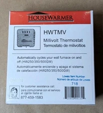 HouseWarmer Mechanical Non-Programmable Millivolt Thermostat HWTMV NEW