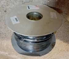 6 core flexible cable , 0.5 sq mm  per conductor,  100M reel, Black sheath, NOS