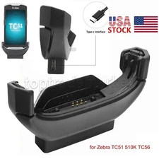 US For Zebra TC51 510K TC56 TC52 TC57 TYPE-C CLIP ON CHARGER ADPTR-TC56-USBC-01