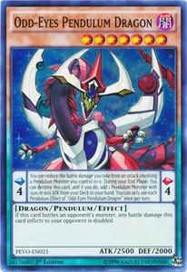 Odd-Eyes Pendulum Dragon - PEVO-EN023 - Super Rare - 1st Edition x3 - Near Mint