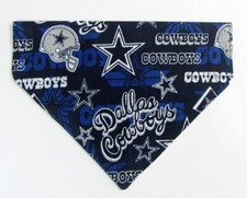 Cowboys Dog Bandana Over the Collar dog bandana Dog collar bandana football