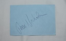 Jack Nicholson signed page Beckett LOA Authenticity