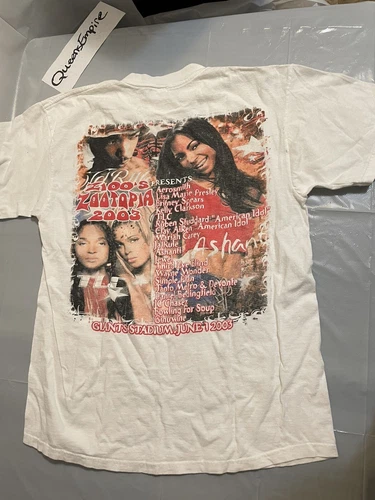 Z100 Zootopia Concert T-Shirt Aerosmith Britney Spears 2000s vintage concert t-shirt, vintage, single stitch, B+ condition