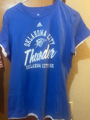 Oklahoma Thunder NBA 4her Adidas womens large tshirt New With Tags