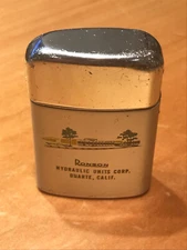 VINTAGE RONSON TYPHOON LIGHTER HYDRAULIC UNITS CORP. DUARTE, CALIF. USA