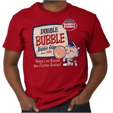 Vintage Dubble Bubble Original Gum Logo Gift Womens or Mens Crewneck T Shirt Tee