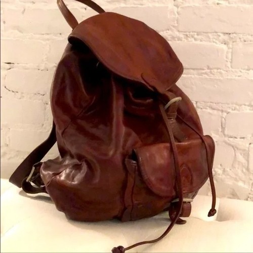 Club Monaco Leather Backpack