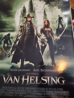 2004 Van Helsing Hugh Jackman Double Sided 27'' x 41'' Theatrical Movie Poster