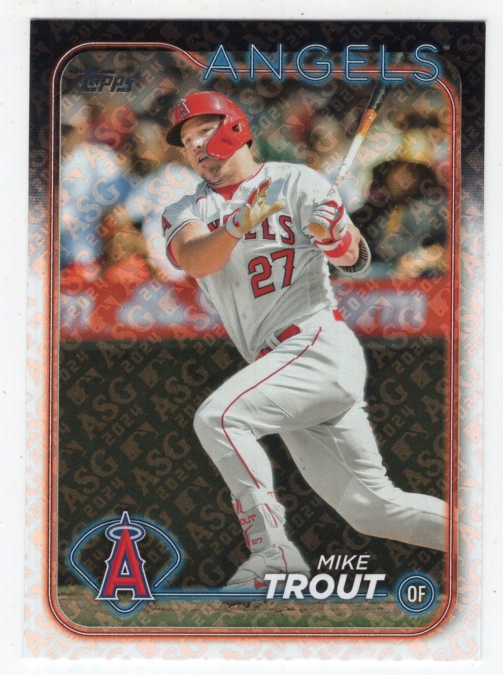 Mike Trout 2024 Topps ASG Exclusive Foil Stamped All Star Game #27