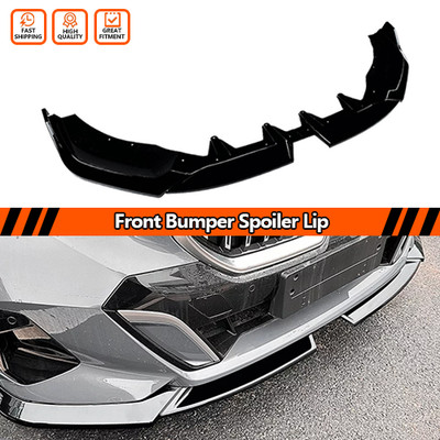 Gloss Black Front Spoiler Splitter Lip For BMW 5 Series I5 G60 G61 M Sport 2024+