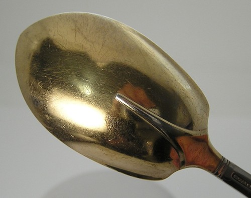 Windham Sterling 5-3/4" Pointed End Vermeil Bowl Individual Ice Cream Spoon #3 - Picture 7 of 7