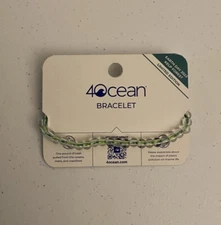 4Ocean Earth Day 2023 Beaded Bracelet Kelp Forest Green Blue NEW
