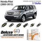 LED Interior Light Kit for Honda Pilot 2003-2015 + License Plate LED Light Bulbs