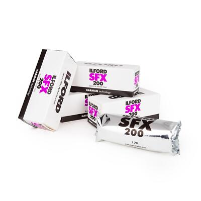 5x Ilford SFX 200 120 INFRARED Infrarot Film Rollfilm S/W B/W Schwarzweißfilm