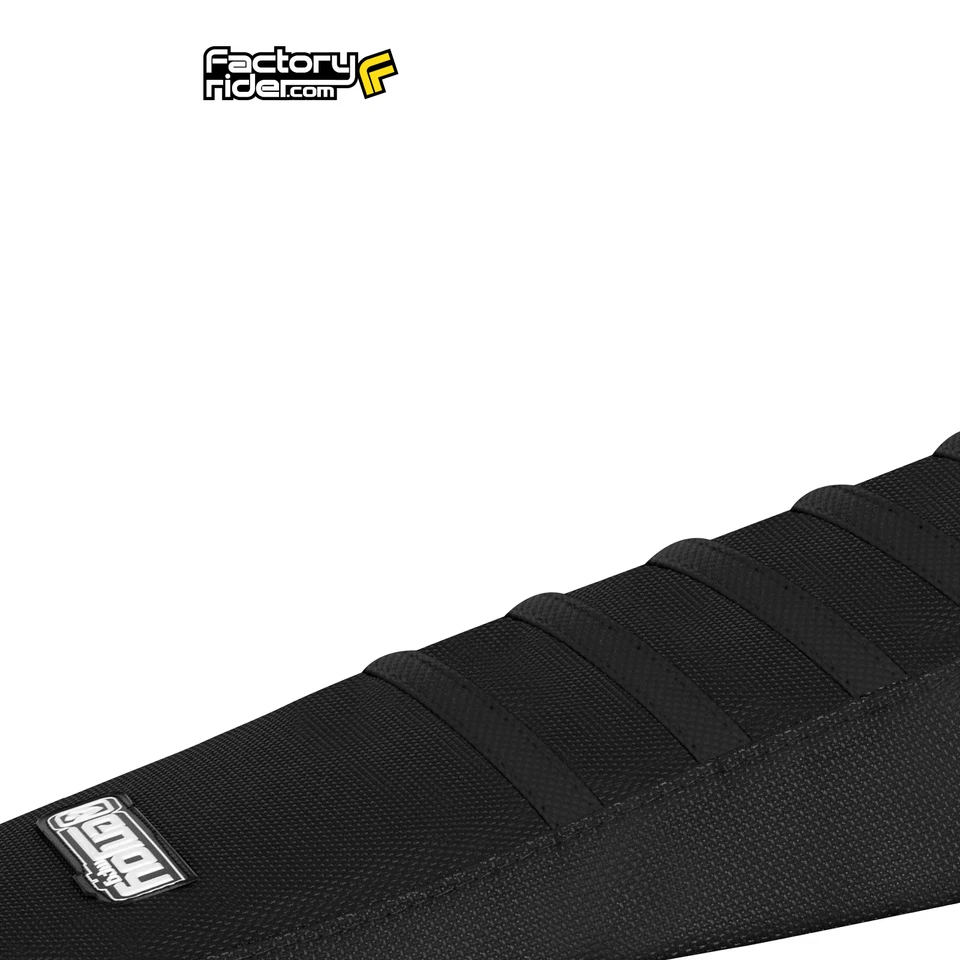 Honda CRF 250 L 2013-2019 cubierta de asiento Enjoy MFG todo negro con costillas negras #109 Foto 2 de 4