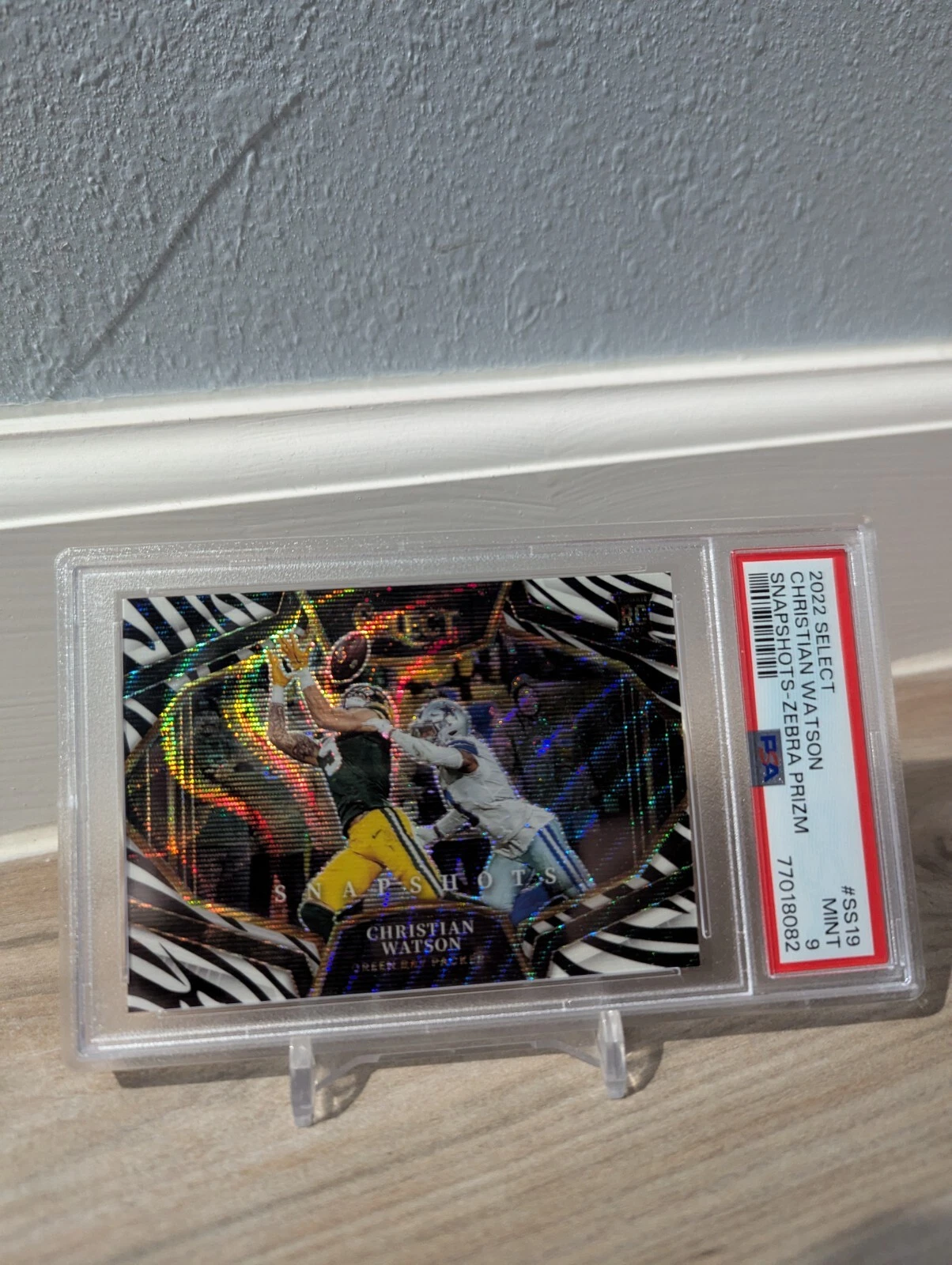 Christian Watson Panini Select Snapshots #SS19 Zebra Prizm