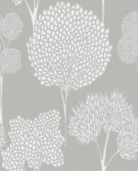 Eur 4,69/Qm / Tapete Graham & Brown 105786 Floral Blumen Grau Glitzer Whimsical-image