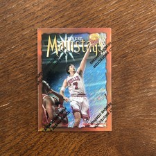 toni kukoc 1996-97 Topps Finest Refractor Parallel #168 Peel Intact 
