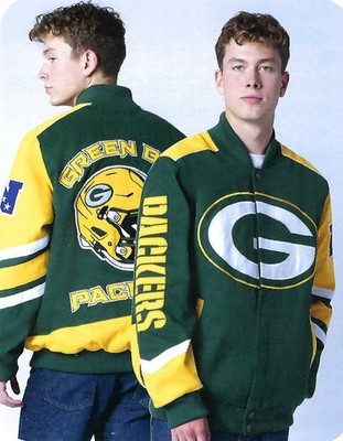 NFL Green Bay Packers Men's Large Prime Time Racing Jacket *E21