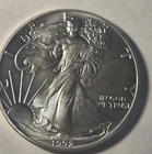 1992 Silver Eagle $1 Dollar 1oz Uncirculated .999 -MS-Brilliant Uncirculated