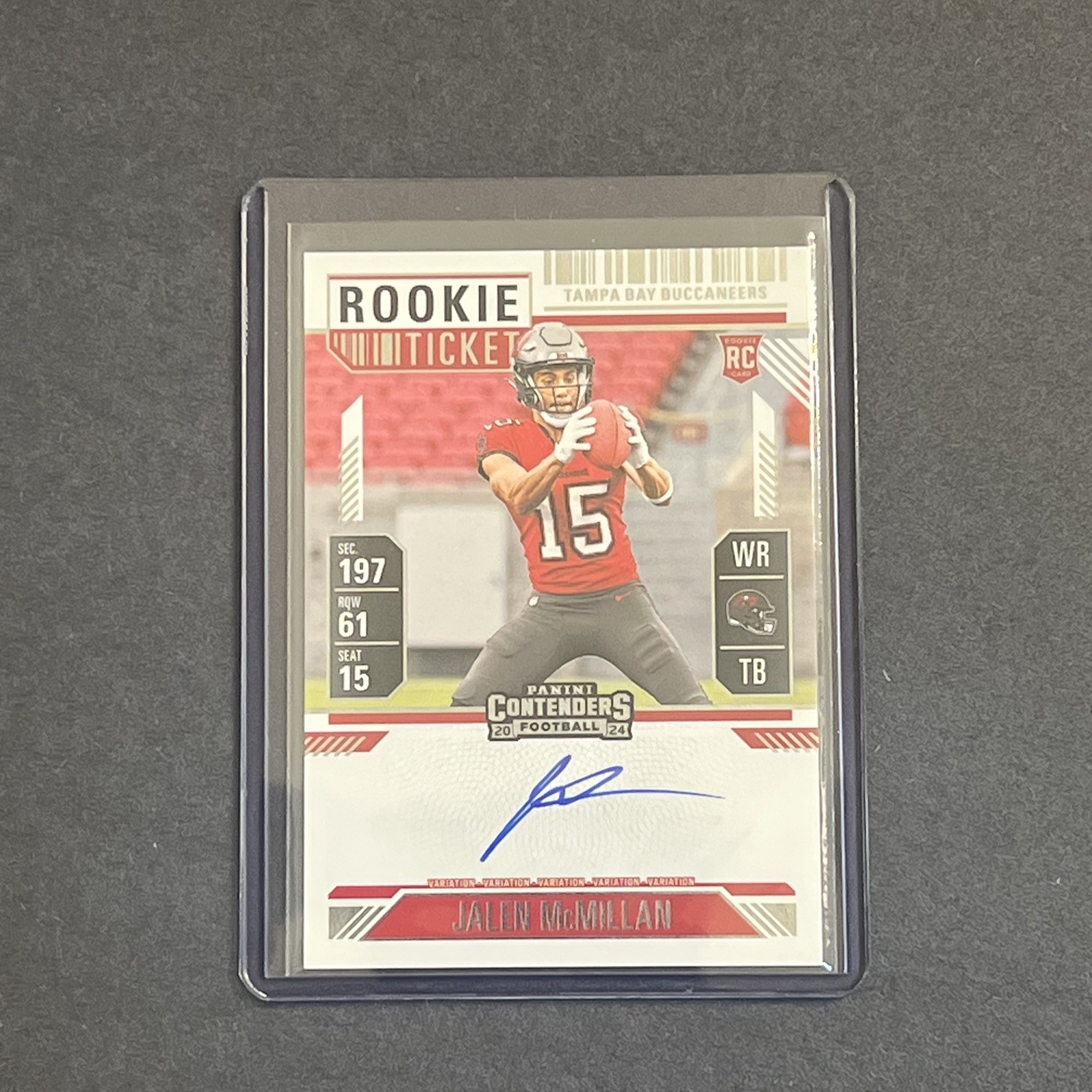 2024 Panini Contenders Jalen McMillan Rookie Ticket Auto