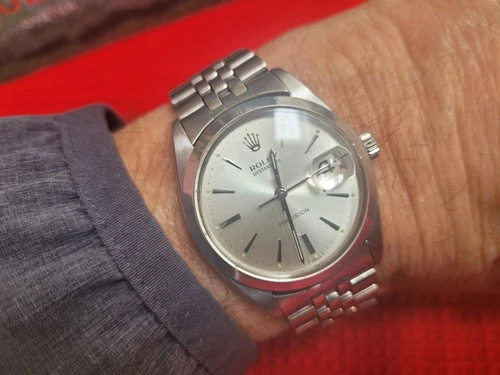 Rolex Oysterdate Precision 6694 ,34mm Silver Dial, & Jubilee Bracelet