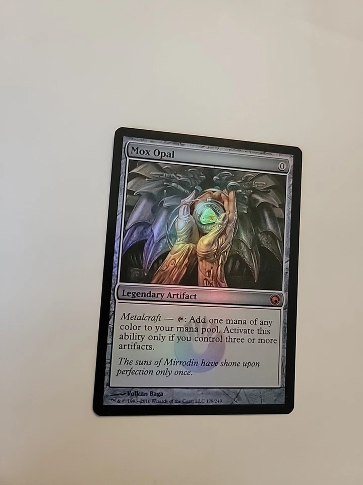 NM- Foil Mox Opal Scars of Mirrodin MTG Magic the Gathering 1st Edition Printing - Image 3 of 4