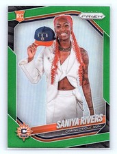 2025 Panini Prizm WNBA #150 Saniya Rivers Green Prizms