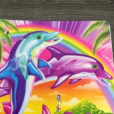 Lisa Frank Spiral Notebook Dolphins Rainbow Lighthouse 10.5 X 8
