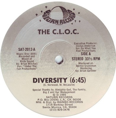 The C.L.O.C. - Diversity, 12'', (Vinyl)