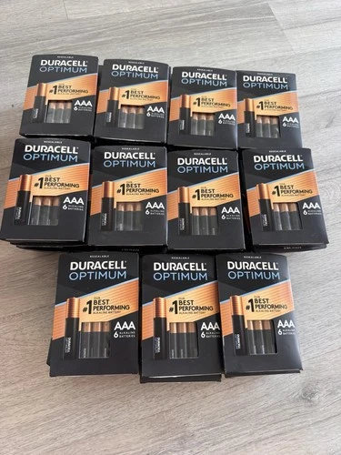 Duracell 5005578 Optimum 1.5 Ah AAA Alkaline Batteries (64 Packs of 6)Lot Of 384 - product listing photo