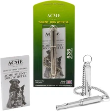 Original 'Silent' Dog Training Whistle No. 535. Adjustable Frequency. Instructio